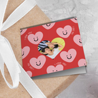 I Love You Smiley Face Heart Photo Wrapping Paper