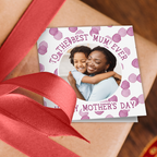 Watercolour Polka Dot Mother's Day Photo Wrapping Paper