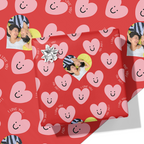 I Love You Smiley Face Heart Photo Wrapping Paper