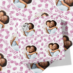 Watercolour Polka Dot Mother's Day Photo Wrapping Paper