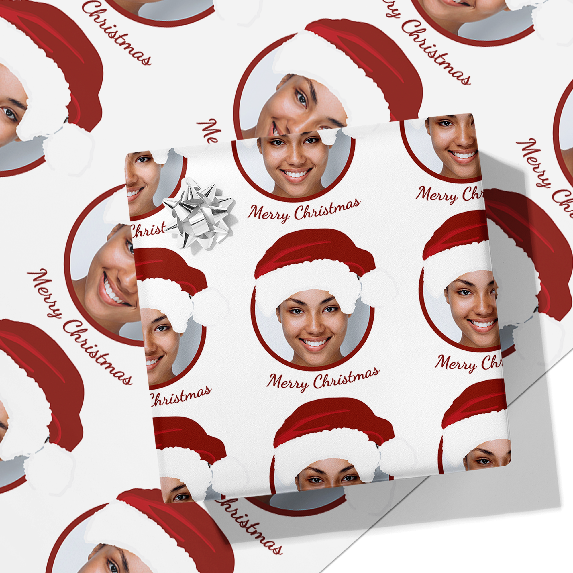 Santa Selfie Photo Wrapping Paper