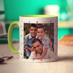 Colourful 'Happy Birthday' Photo & Name Mug