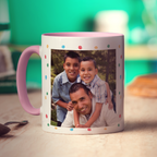 Colourful 'Happy Birthday' Photo & Name Mug