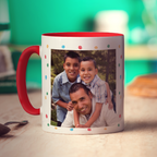 Colourful 'Happy Birthday' Photo & Name Mug