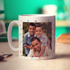 Colourful 'Happy Birthday' Photo & Name Mug