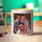 Colourful 'Happy Birthday' Photo & Name Mug