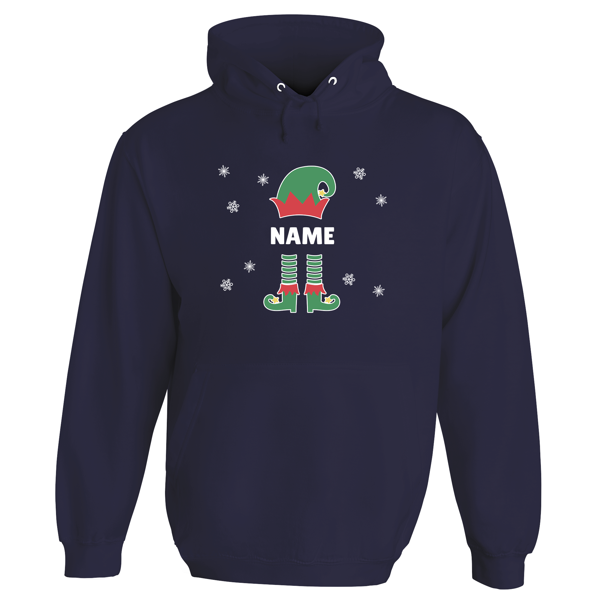 Christmas Elf Name Personalised Hoodie