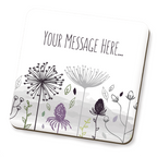 Wild Garden Message Coaster