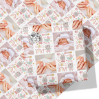 It's a Girl Photo Grid Wrapping Paper