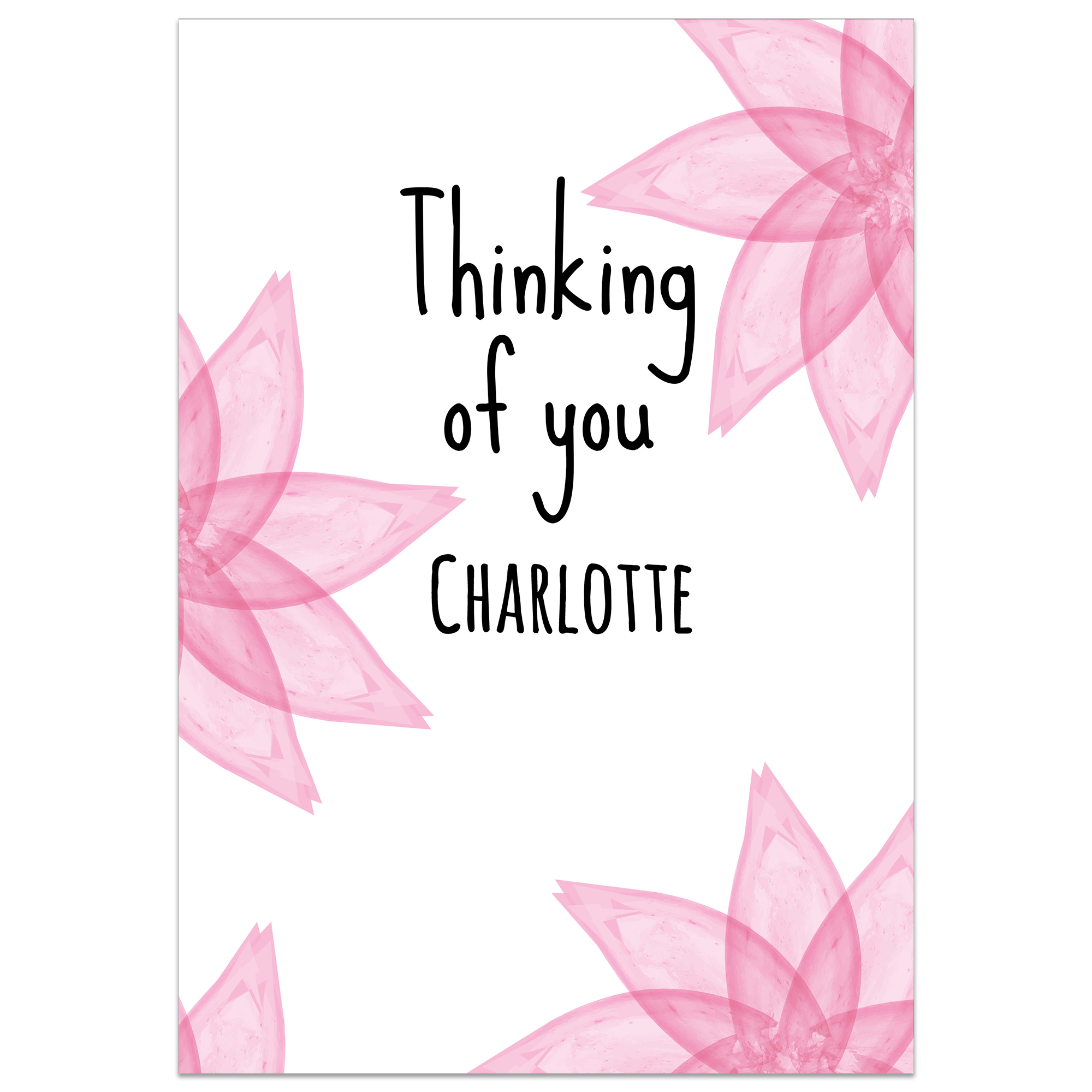 Flowery Thinking Of You Card
