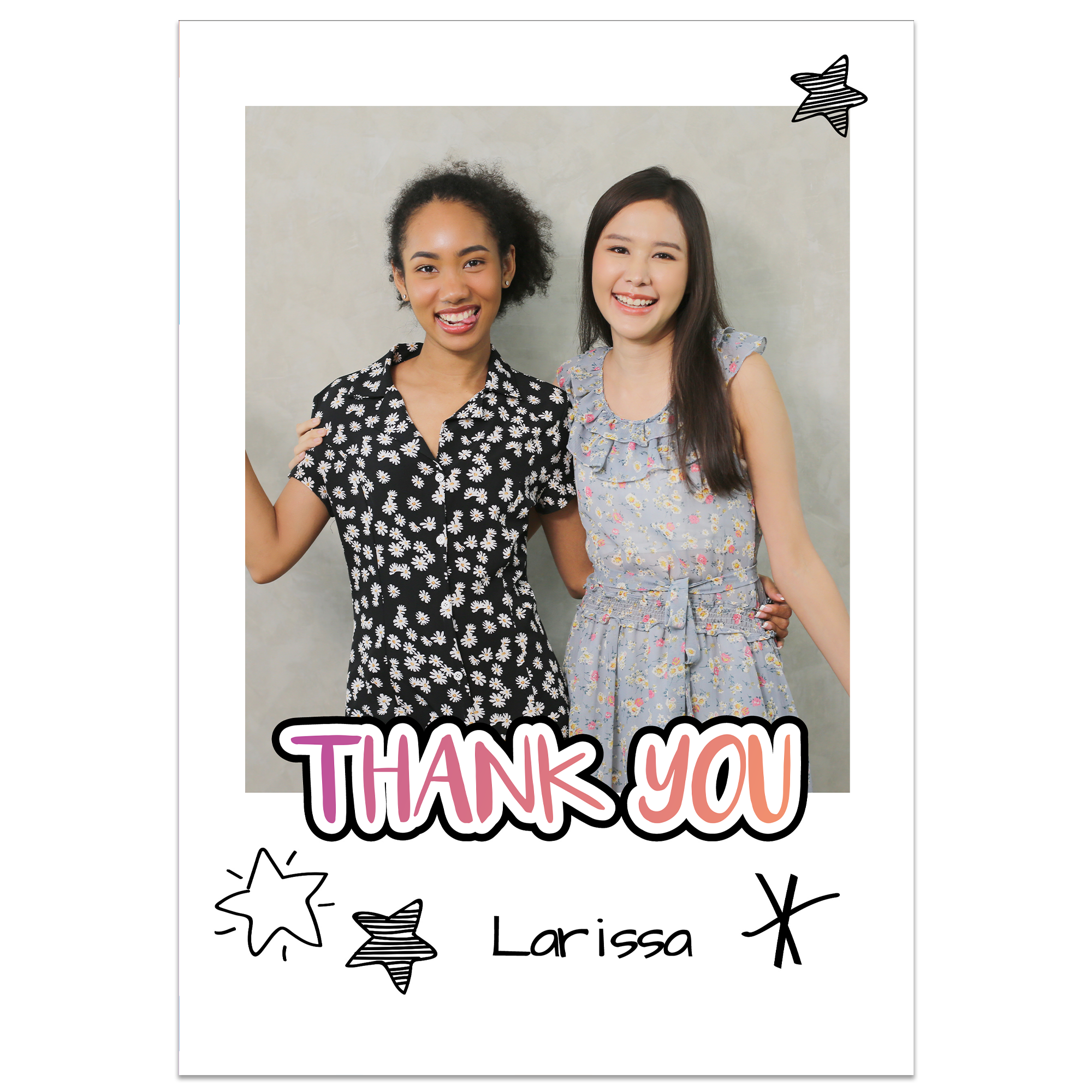 Thank You Star Photo Card