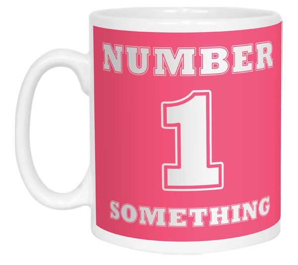 Number 1 Personalised Mug - Pink