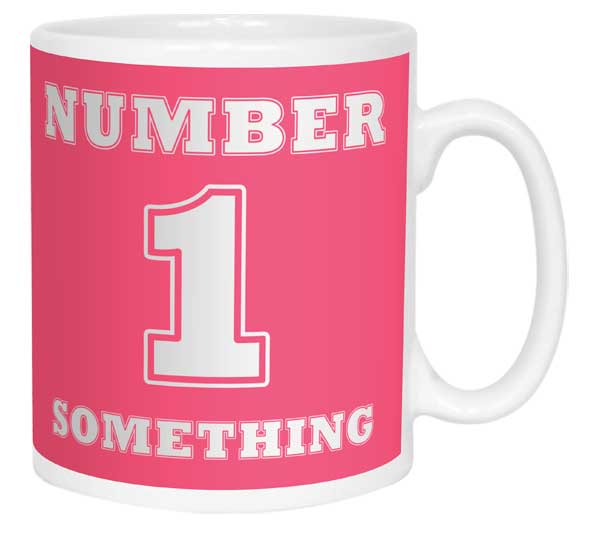 Number 1 Personalised Mug - Pink