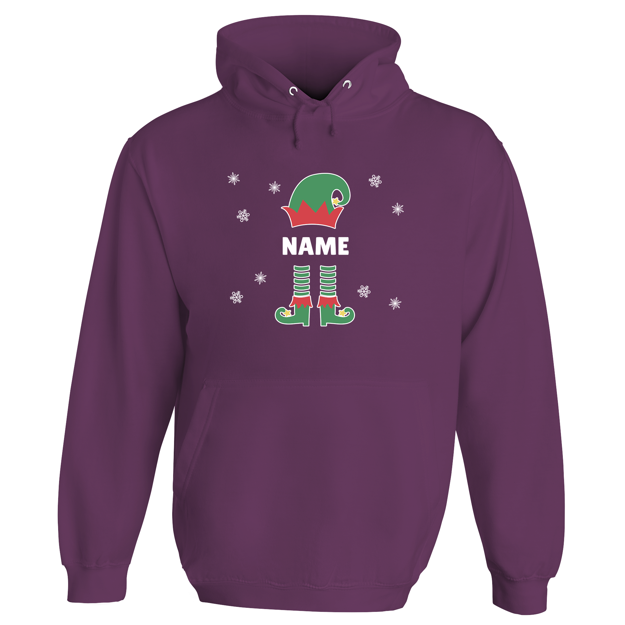 Christmas Elf Name Personalised Hoodie