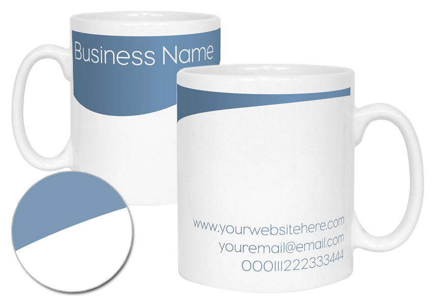Promotional Mug with Wave Design