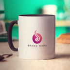 Double Sided Logo Print Mug
