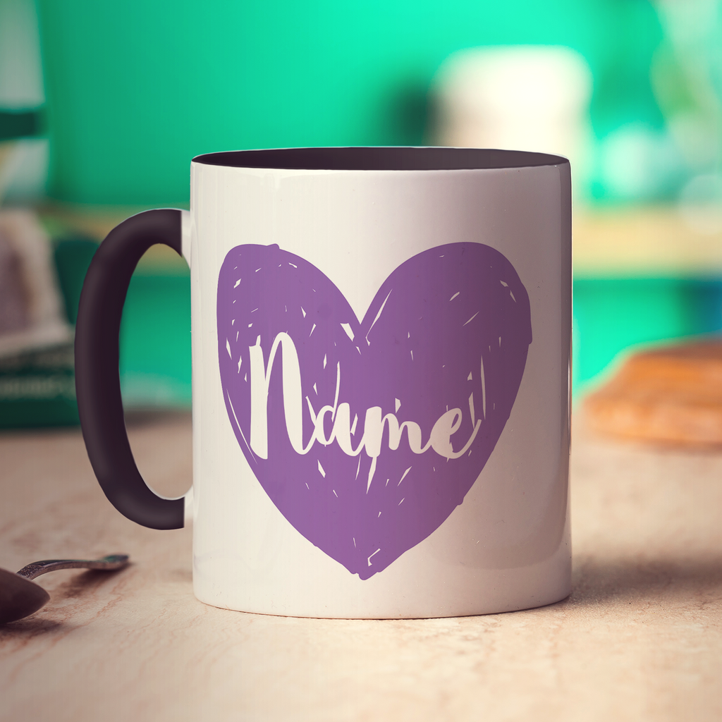 Maid of Honour Heart Name Mug