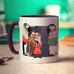 Family Penguin Photo Mug
