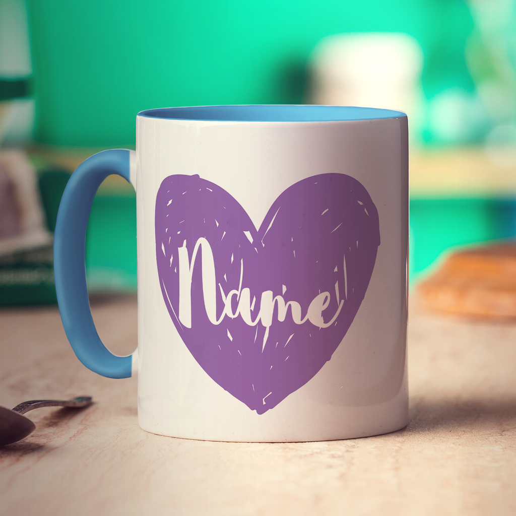Maid of Honour Heart Name Mug