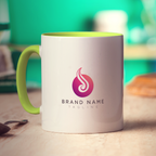 Double Sided Logo Print Mug