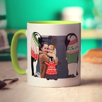 Family Penguin Photo Mug