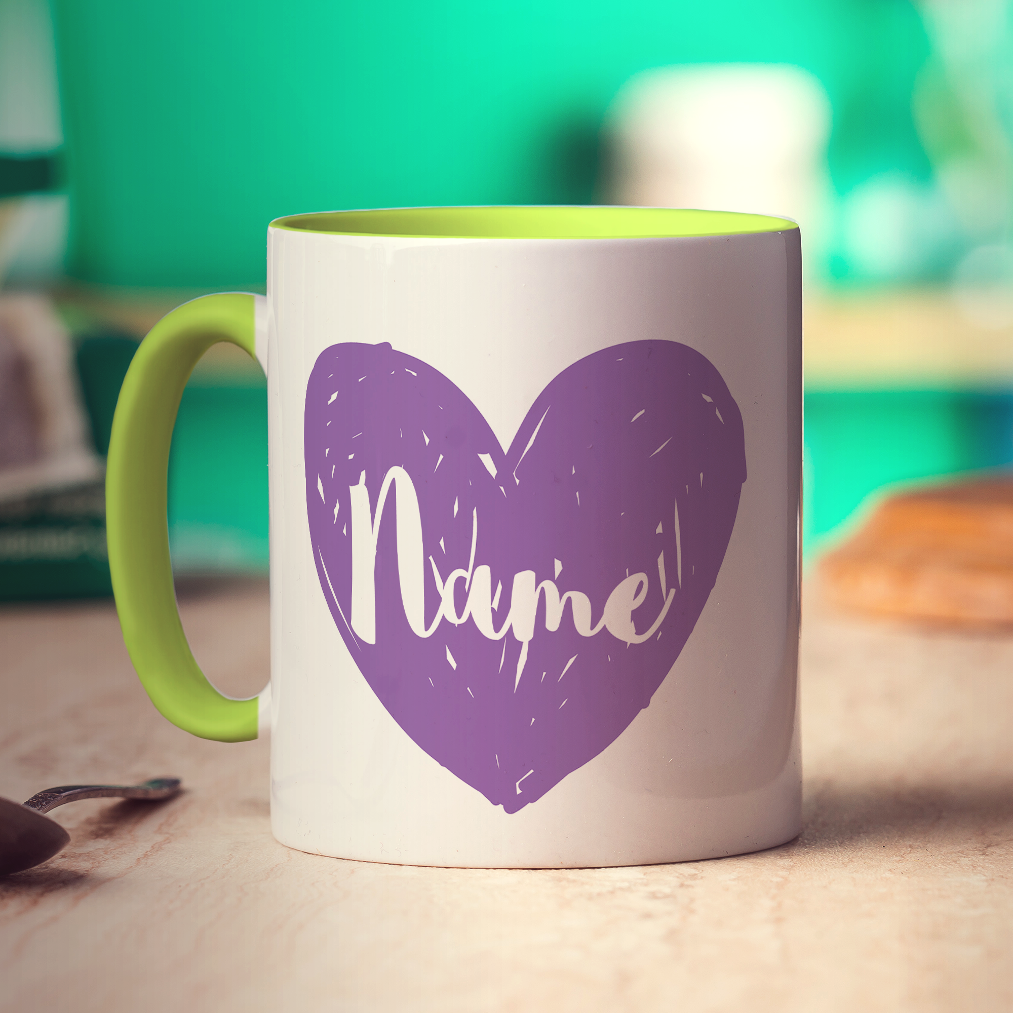 Maid of Honour Heart Name Mug