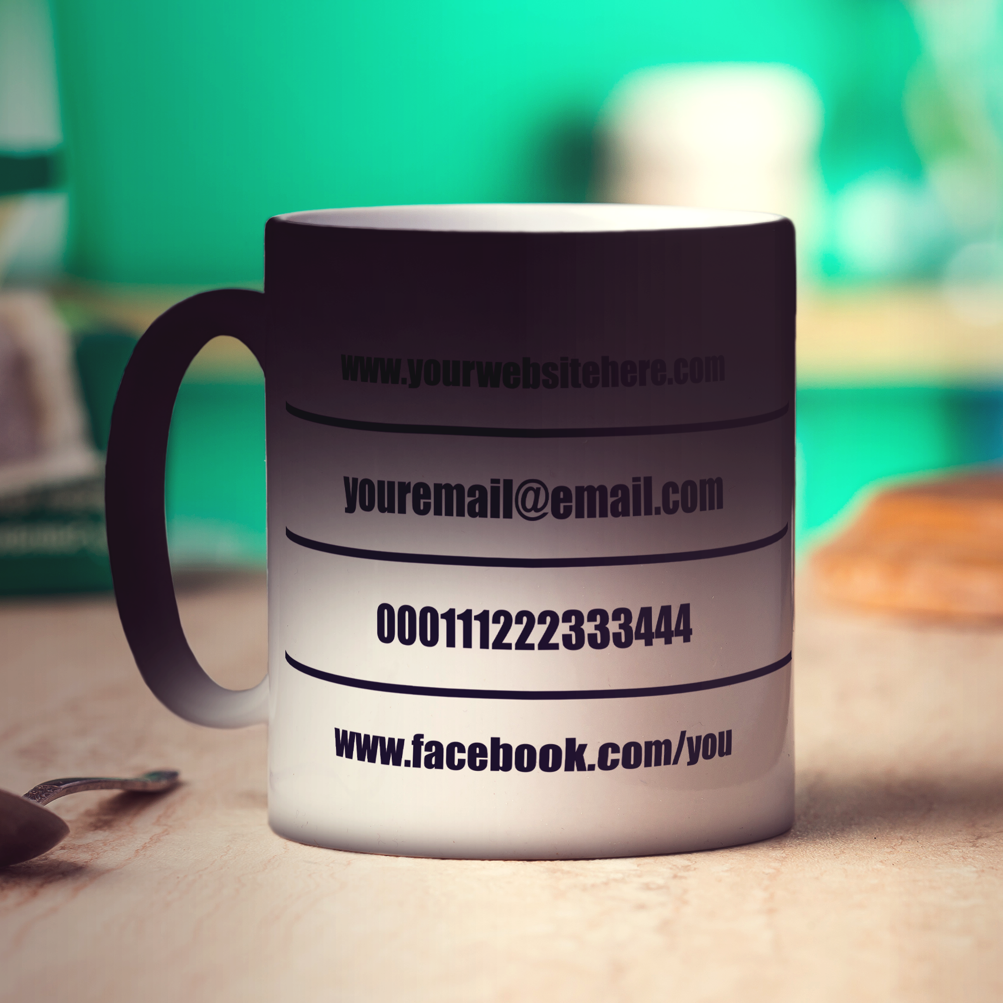 Promotional Mug with Funky Stripes
