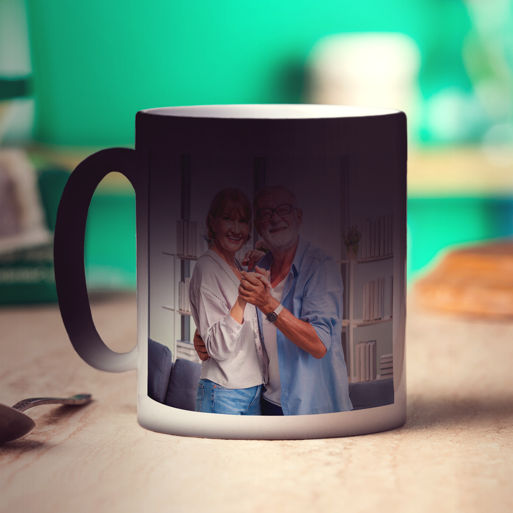 Mr & Mrs Penguin Photo Mug
