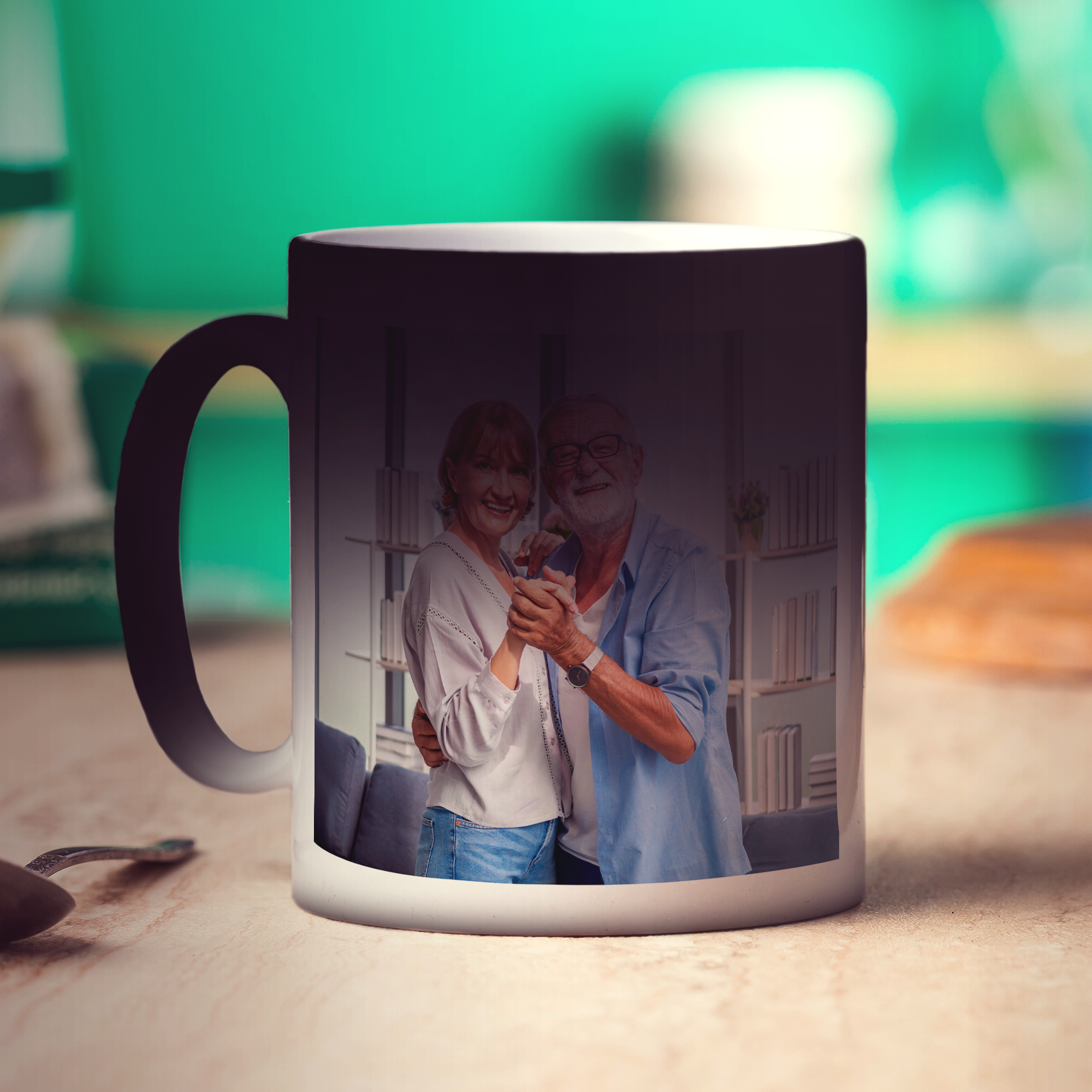 Mr & Mrs Penguin Photo Mug
