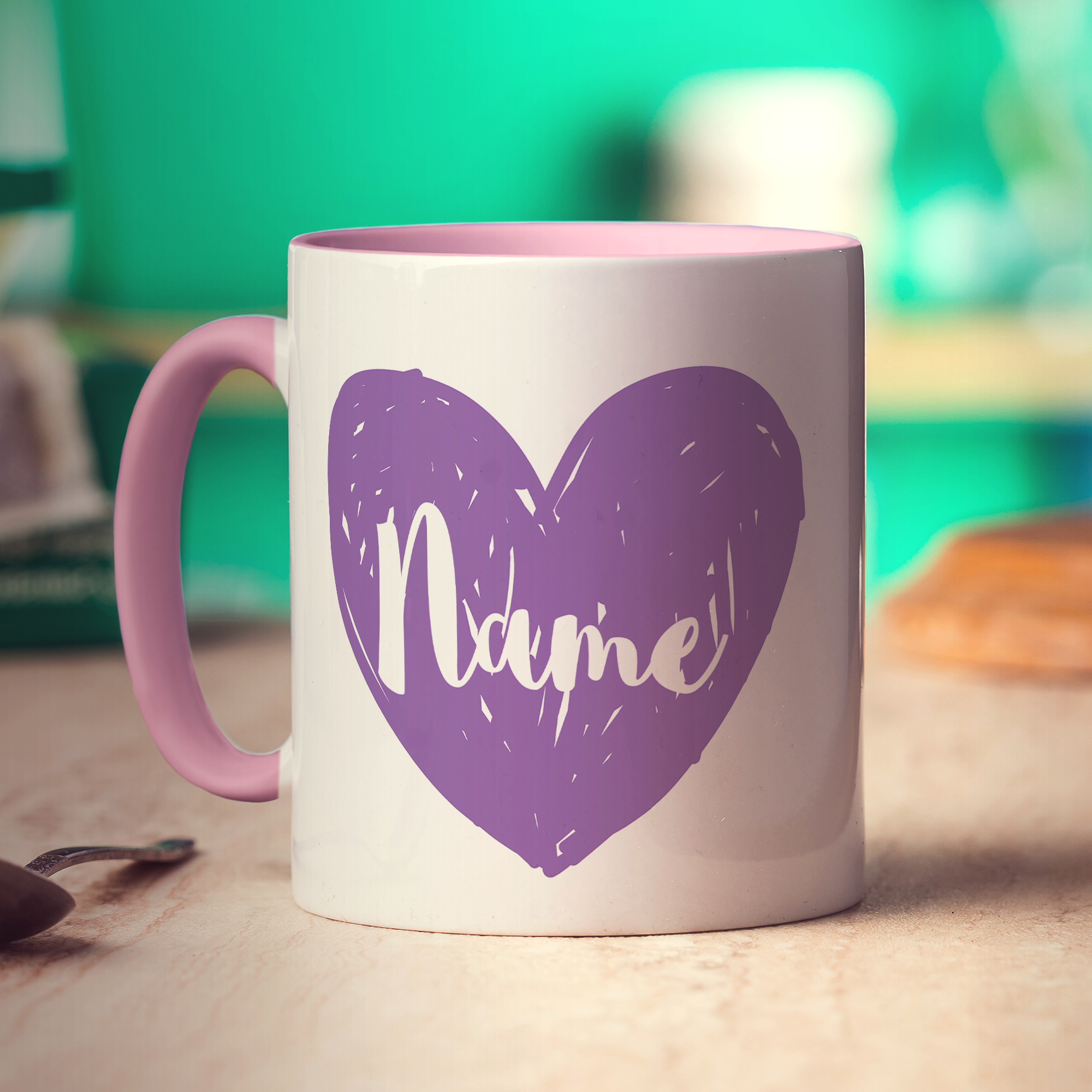 Maid of Honour Heart Name Mug