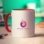 Double Sided Logo Print Mug