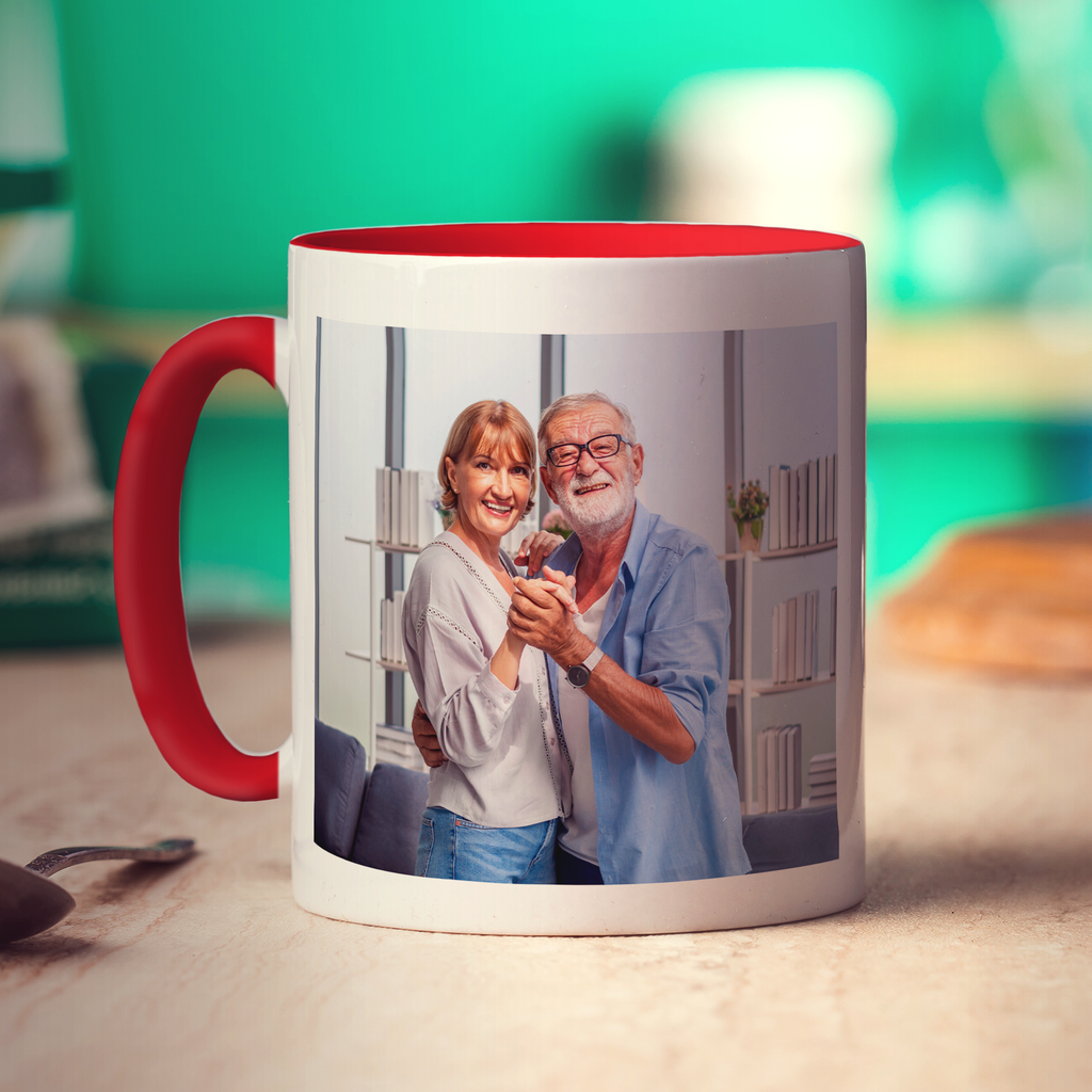 Mr & Mrs Penguin Photo Mug