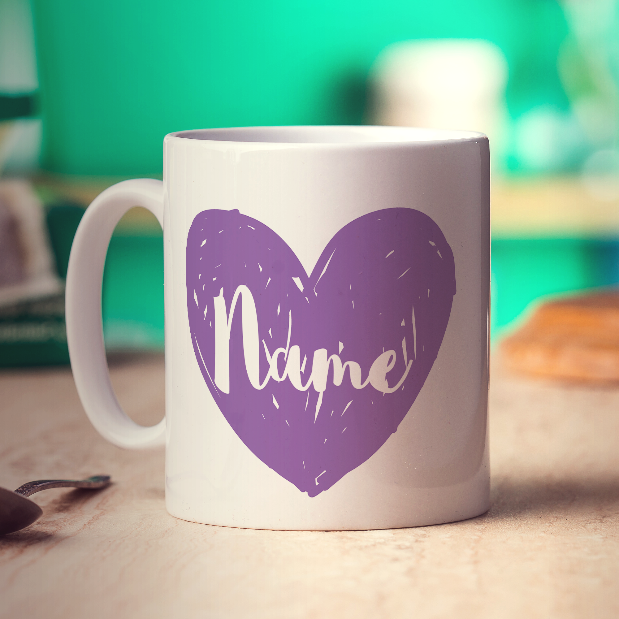 Maid of Honour Heart Name Mug
