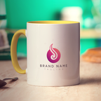 Double Sided Logo Print Mug