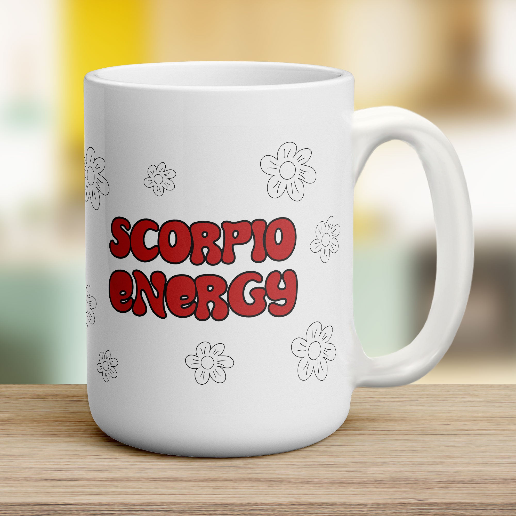 Scorpio Energy Star Sign Mug