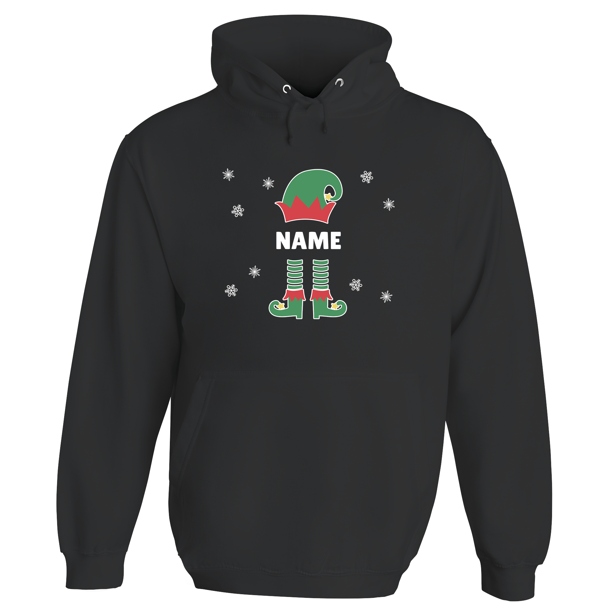 Christmas Elf Name Personalised Hoodie