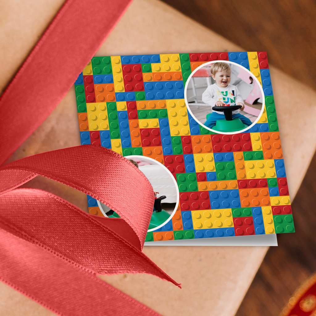 Building Blocks Photo Wrapping Paper