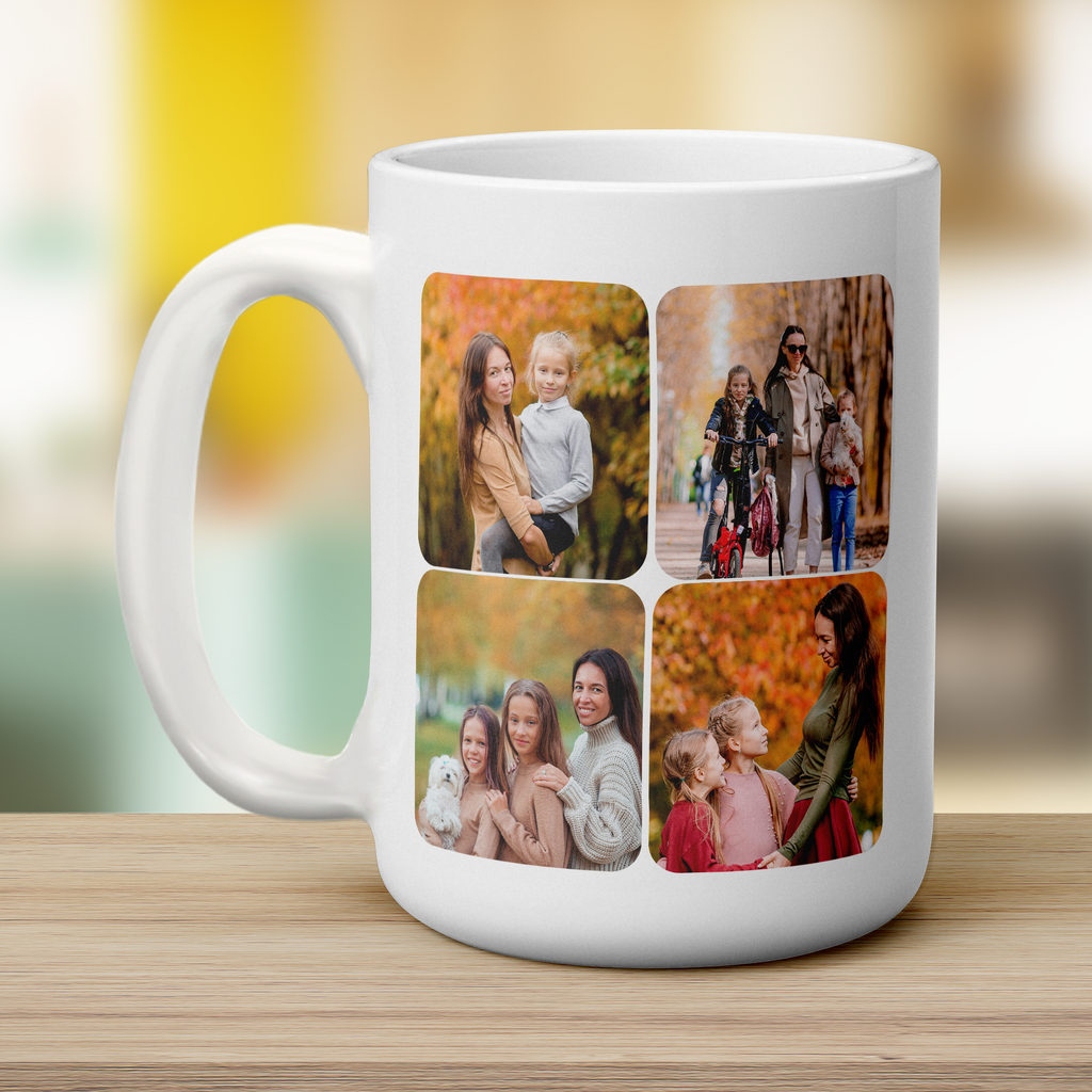 Jumbo Collage Mug with 8 Photos