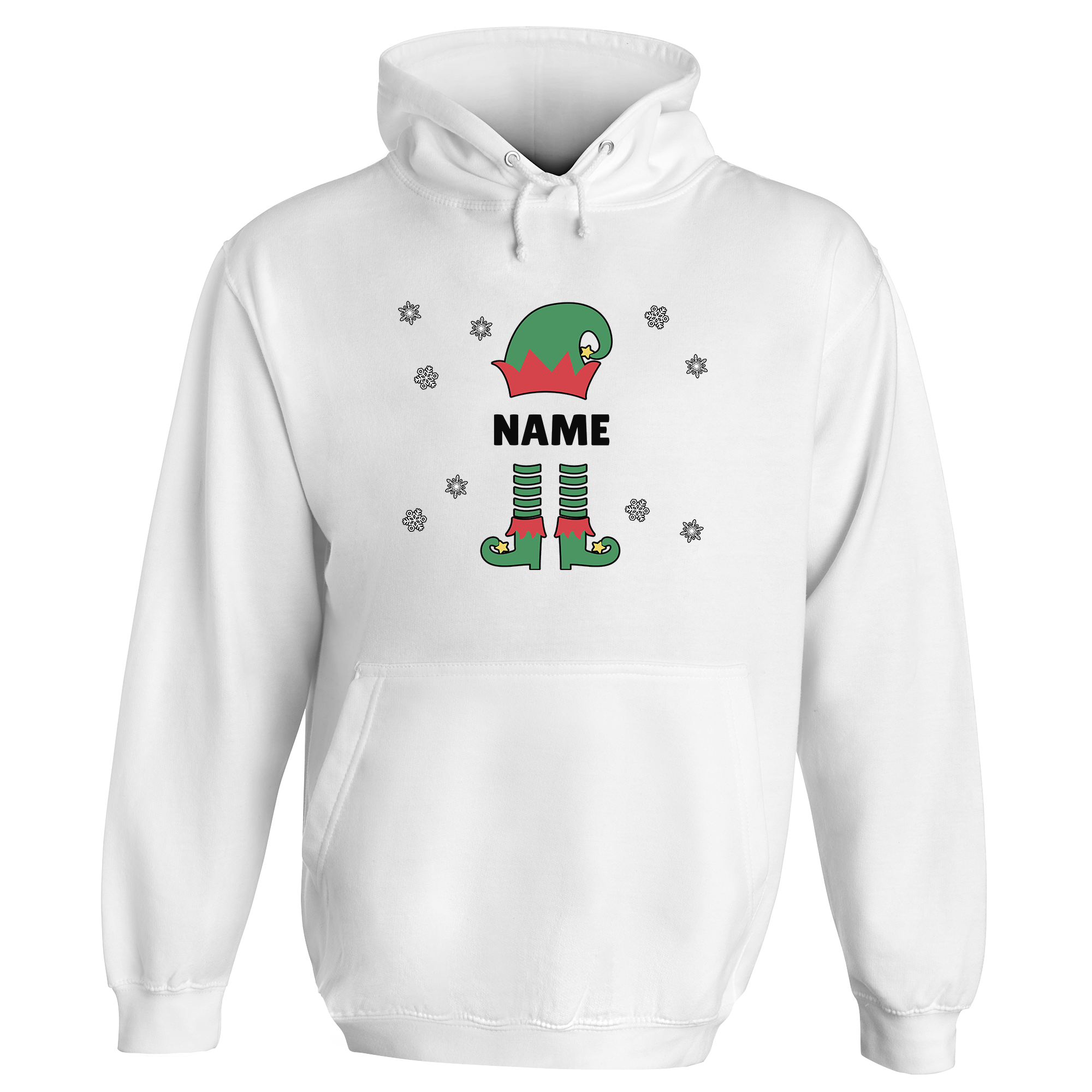 Christmas Elf Name Personalised Hoodie