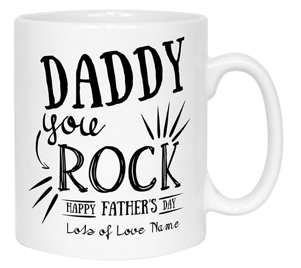 Daddy You Rock Photo Mug