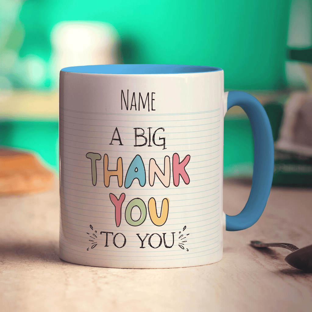 A Big Thank You to You Teacher Mug - Standard 330ml (11oz) / Blue