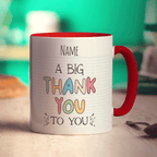 A Big Thank You to You Teacher Mug - Standard 330ml (11oz) / Red