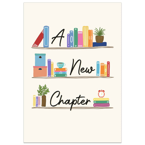 A New Chapter Bookshelf Card