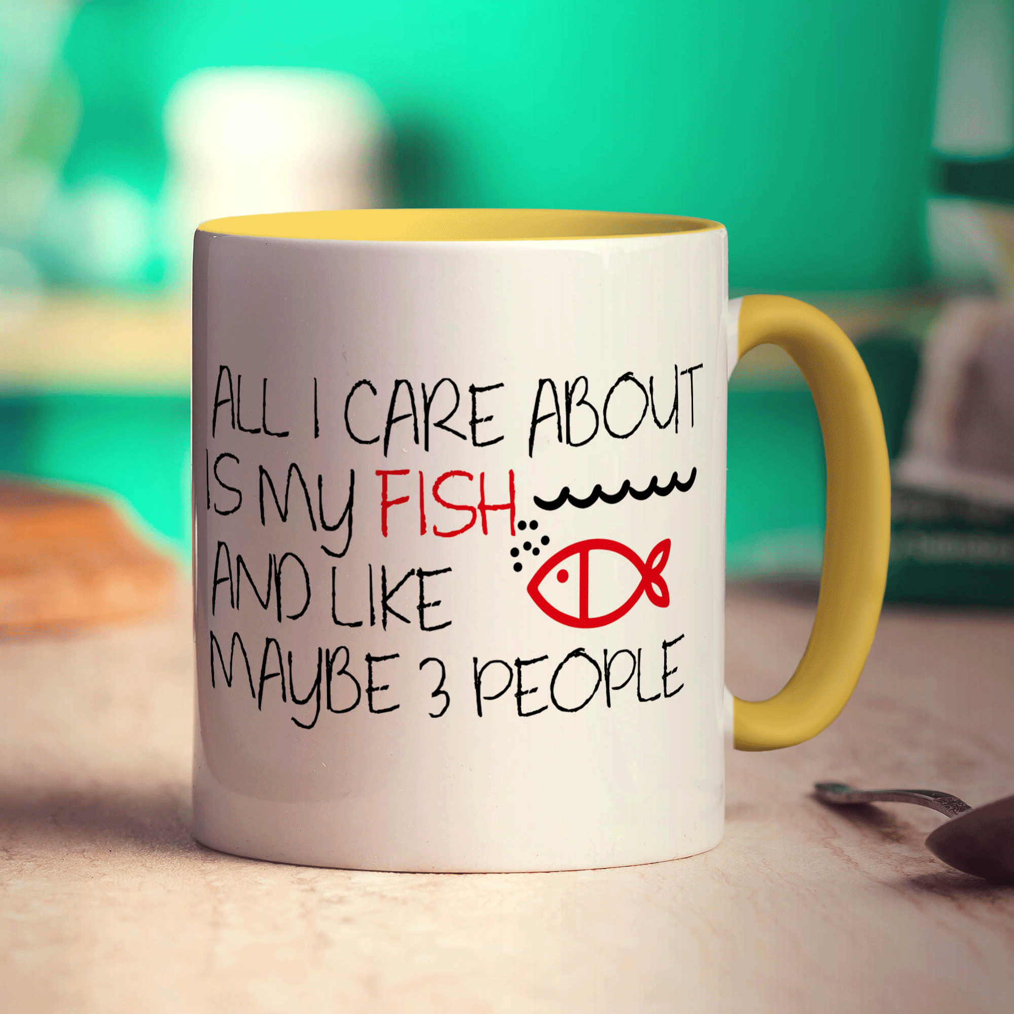 All I Care About is My Fish and Like Maybe 3 People Mug
