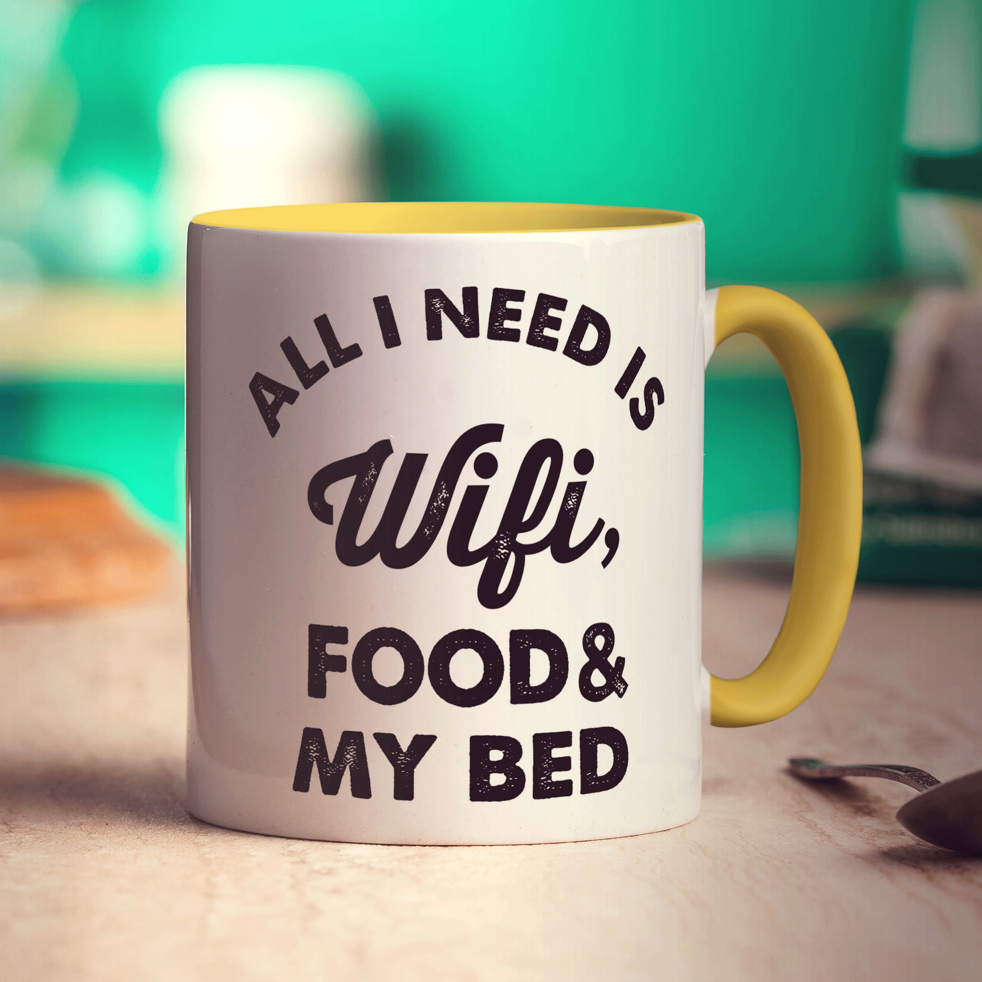 All I Need is Wifi, Food & My Bed Mug