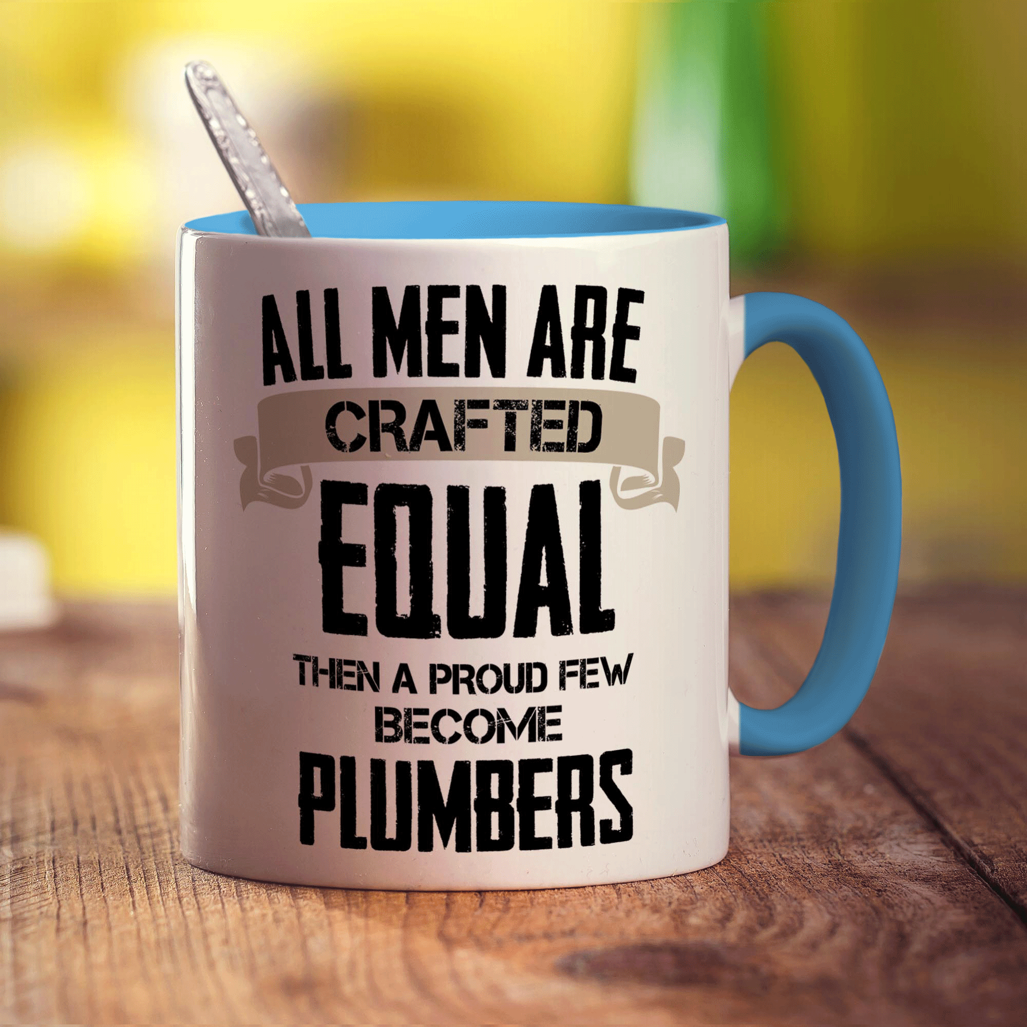 All Men Are Crafted Equal Then A Proud Few Become Plumbers Mug
