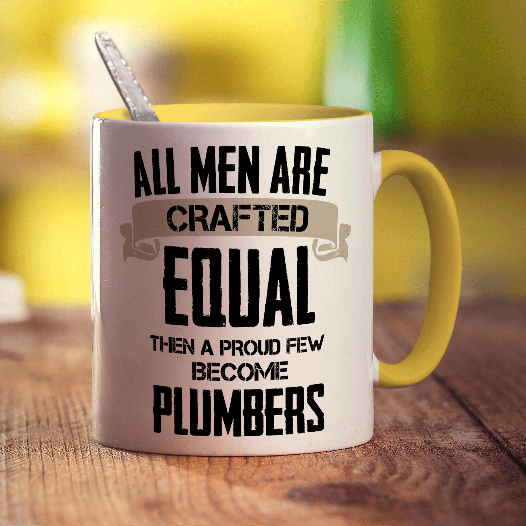 All Men Are Crafted Equal Then A Proud Few Become Plumbers Mug