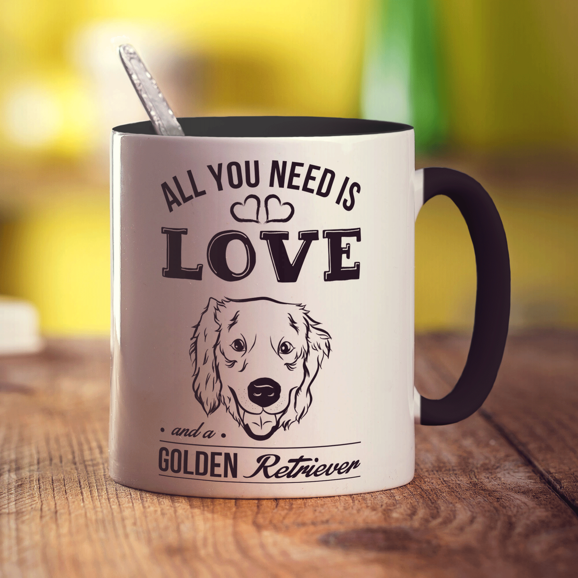 All You Need Is Love And A Golden Retriever Mug