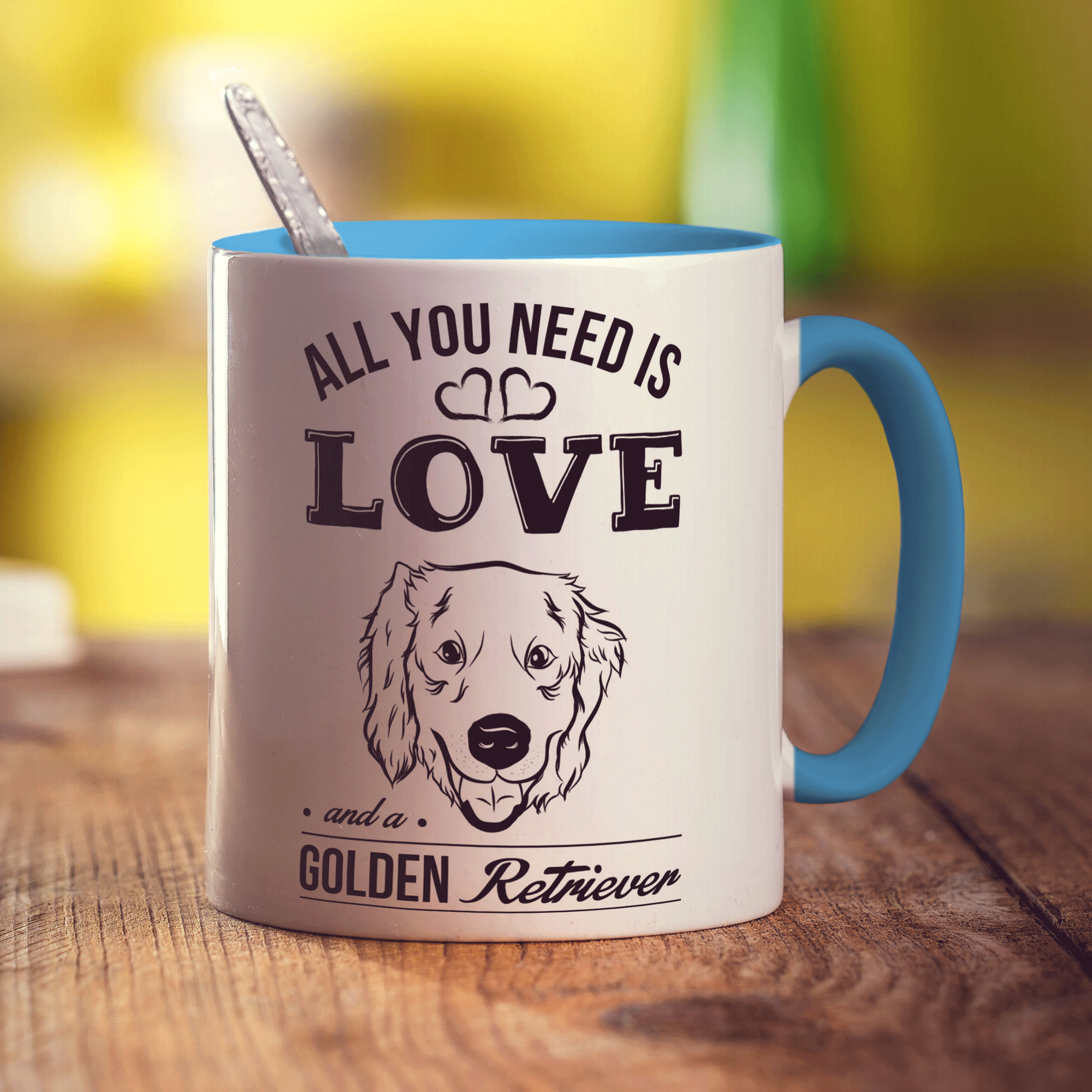 All You Need Is Love And A Golden Retriever Mug
