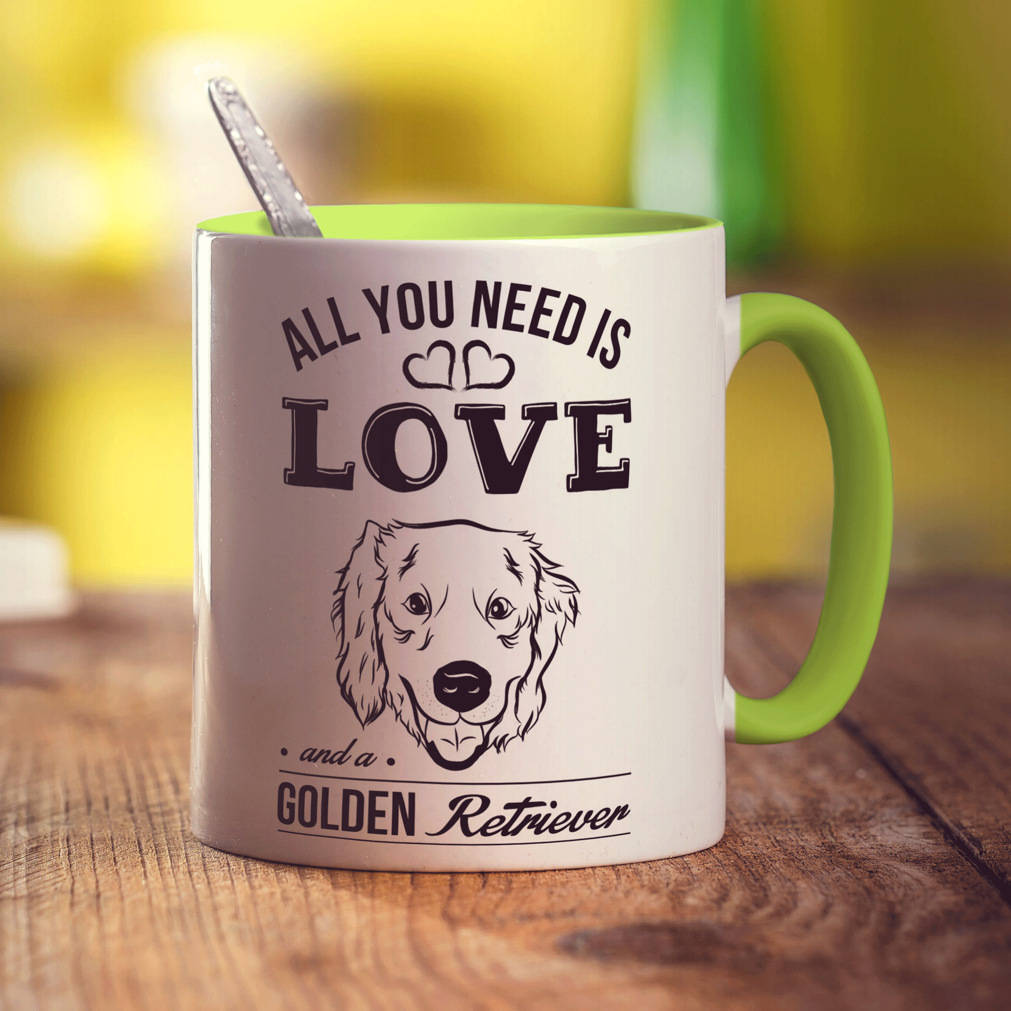 All You Need Is Love And A Golden Retriever Mug